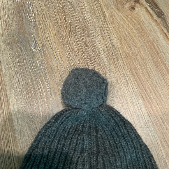 RALPH LAUREN POLO Winter Wool Ski POM POM BIG PONY HAT Gray - Picture 3 of 5